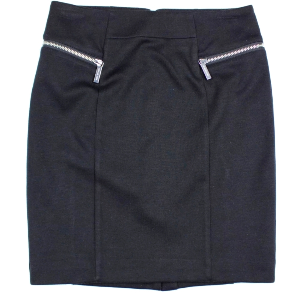 Michael Kors Zipper Detail Pencil Skirt Black size 2